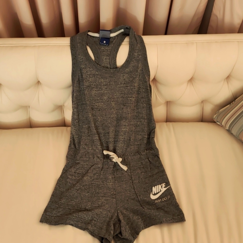 Nike chill gray knit women's romper size xs